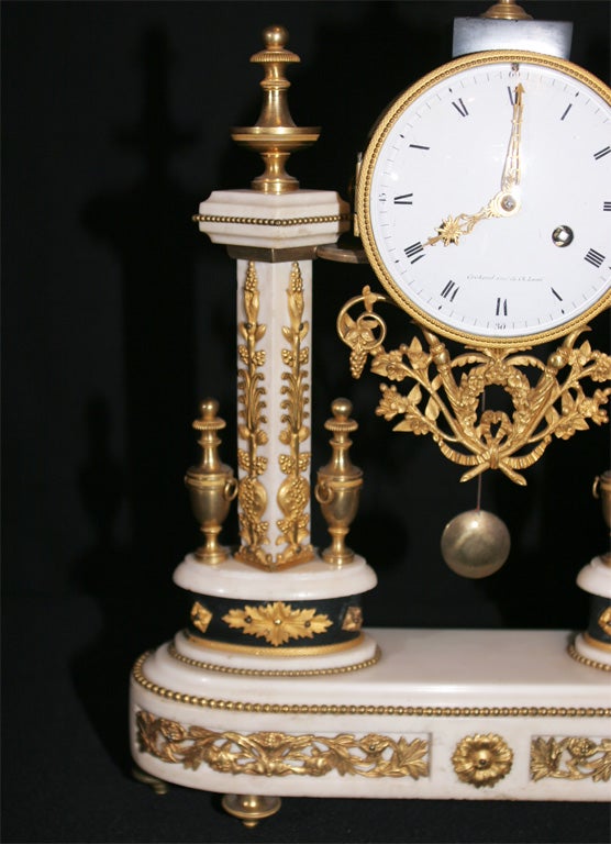 Gilt A Louis XVI Mantel Clock By Gaspard Cachard. French, C.1790 For Sale