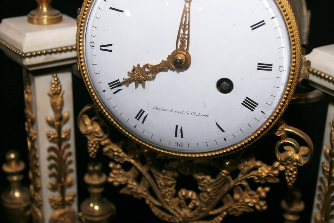 A Louis XVI Mantel Clock By Gaspard Cachard. French, C.1790 For Sale 1