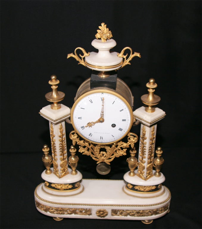 A Louis XVI Mantel Clock By Gaspard Cachard. French, C.1790 For Sale 4