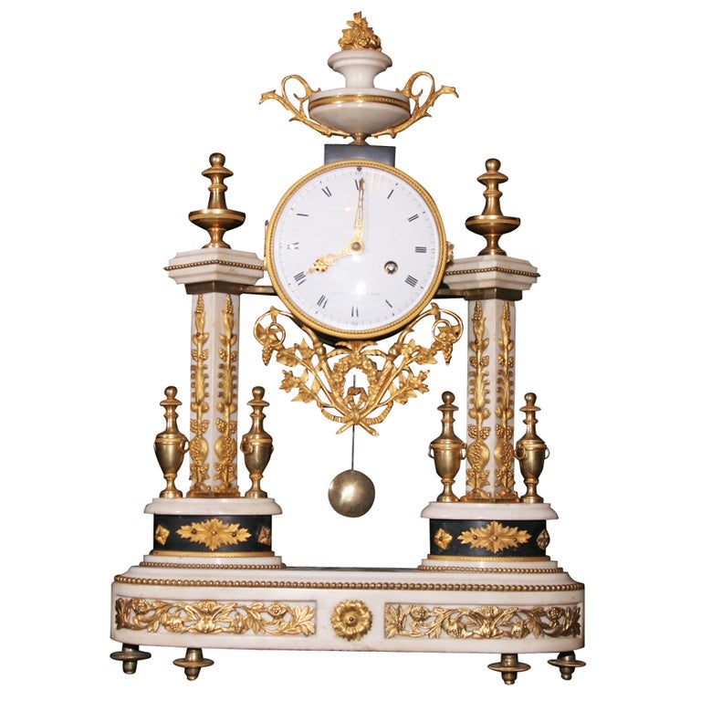 A Louis XVI Mantel Clock By Gaspard Cachard. French, C.1790 For Sale