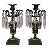 A PAIR OF EARLY VICTORIAN CANDLESTICKS. ENGLISH, CIRCA 1845