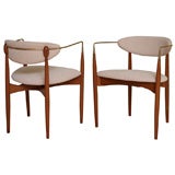 Sophisticated Ib Kofod Larsen Arm Chairs