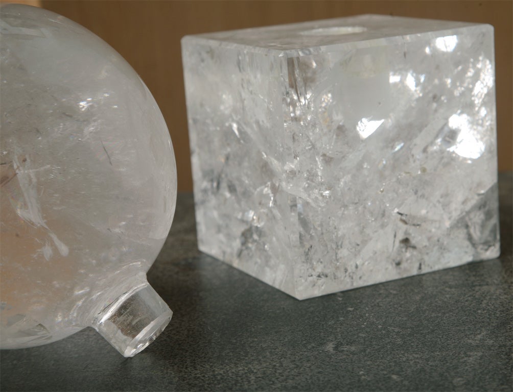 A Rock Crystal Orb on Stand  -  (3 available) 2