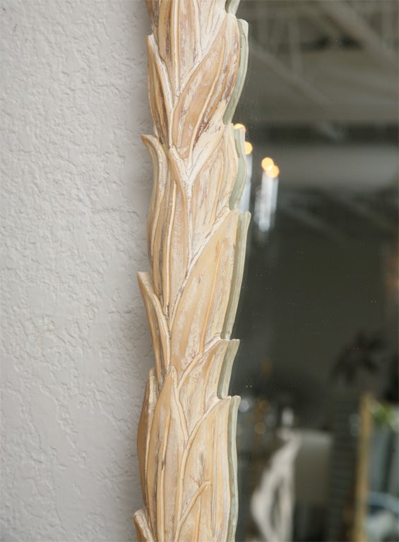 Tall 70's Palm Frond Mirror 3