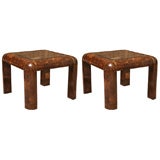 Pair of Coconut Shell End Tables