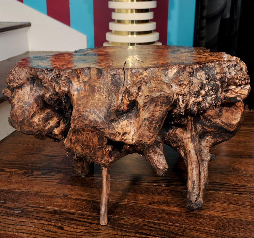 Olive Wood Tree Stump Table 1