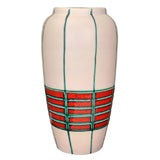 Tall West German Glazed Ceramic Vase