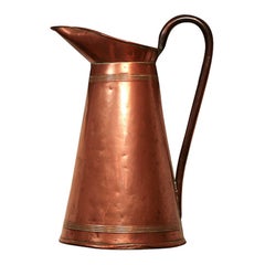 Large copper pitcher from England
