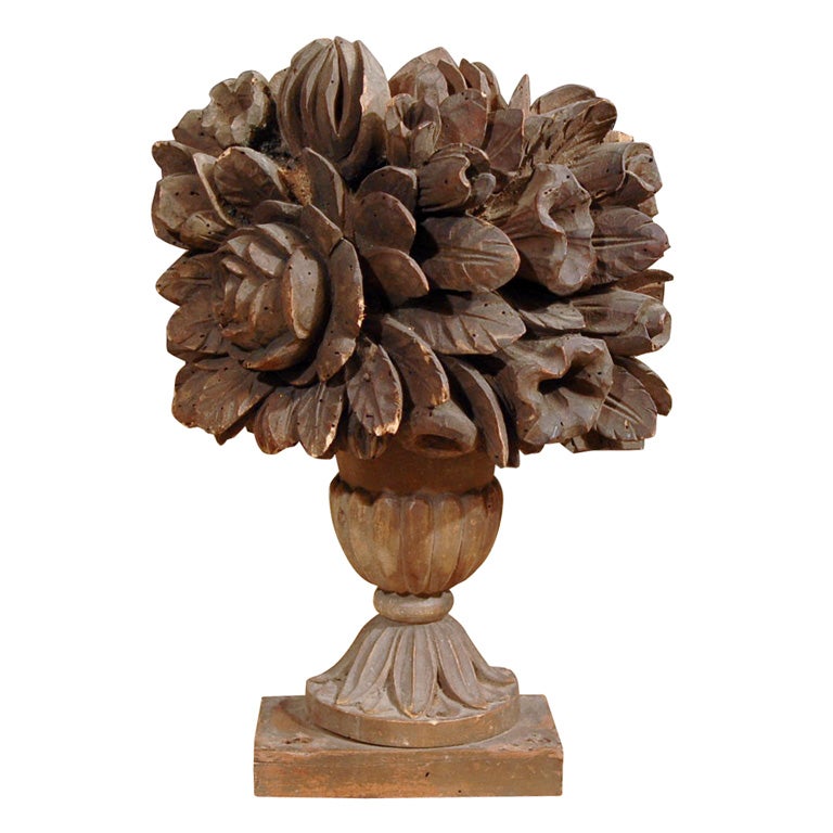 French Carved Bouquet For Sale