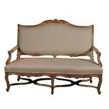 Carved French Settee