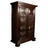 Antique Louis XIII Style Oak Armoire