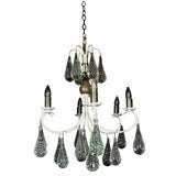 French Chandelier with Huge Crystal Drops