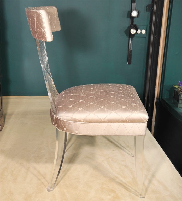 Lucite Vanity Stool by Grosfeld House, American 1930s 4