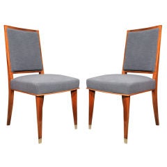 Set of Ten Dining Chairs, French 1940s