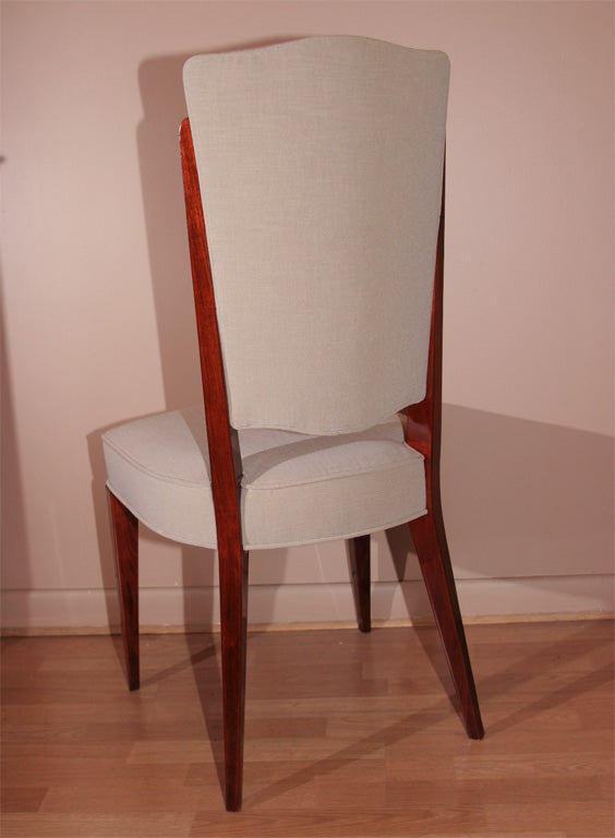 Upholstery Set of 12 Art Deco Dining Chairs
