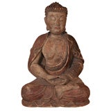 Large Carved Wood Antique Buddha Large Carved Wood Antique Buddha