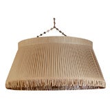 Custom Design Linen Knife Pleat Pendant Light