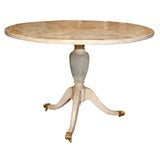 Painted Pedestal Table