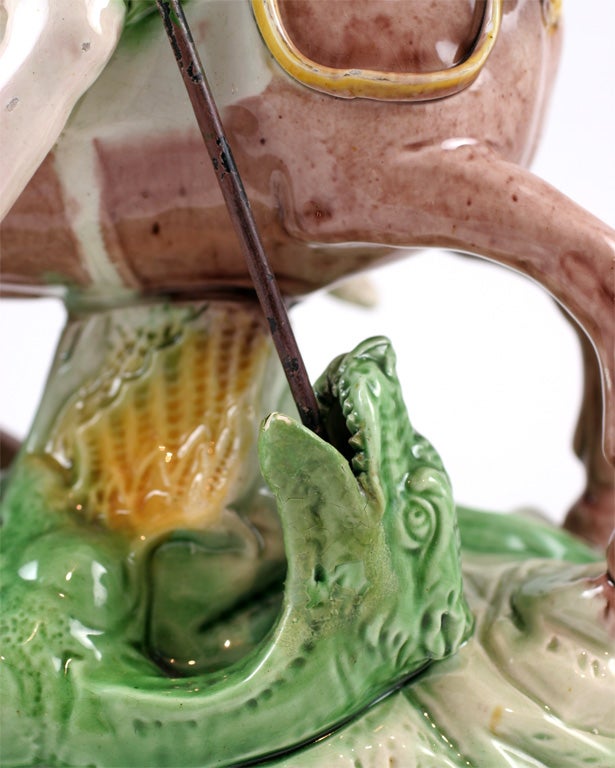 Ralph Wood Pottery St. George And The Dragon For Sale 2