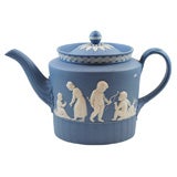 Wedgwood Blue & White Jasper Teapot