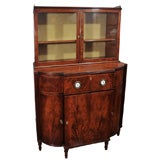 Antique Early 19th Century Mahogany Breakfront Display Cabinet