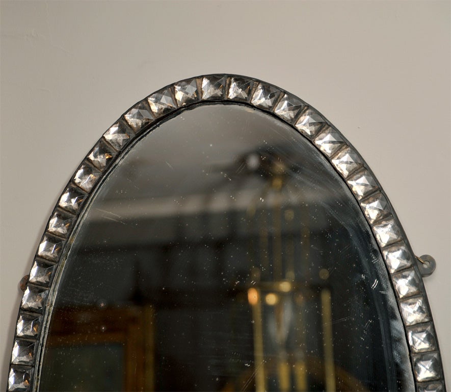 18th Century and Earlier An Irish clear studded mirror