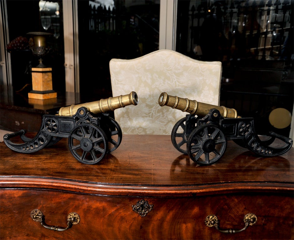 Pair of  ceremonial cannons