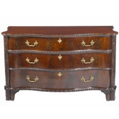 Mahogany Serpentine Chest of Drawers