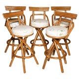 Vintage Rattan Bar Stools