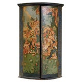 19th Century Painted Corner Cabinet