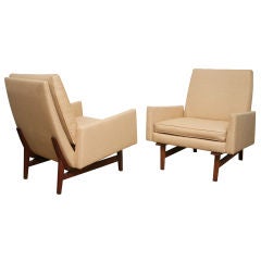 PAIR OF EARLY JENS RISOM CHAIRS