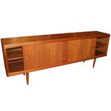 Long Teak Sideboard by H.W. Klein