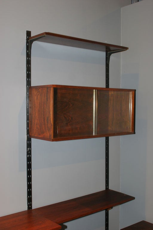 Mid-20th Century Danish Modern 3-Section Rosewood Wall Unit