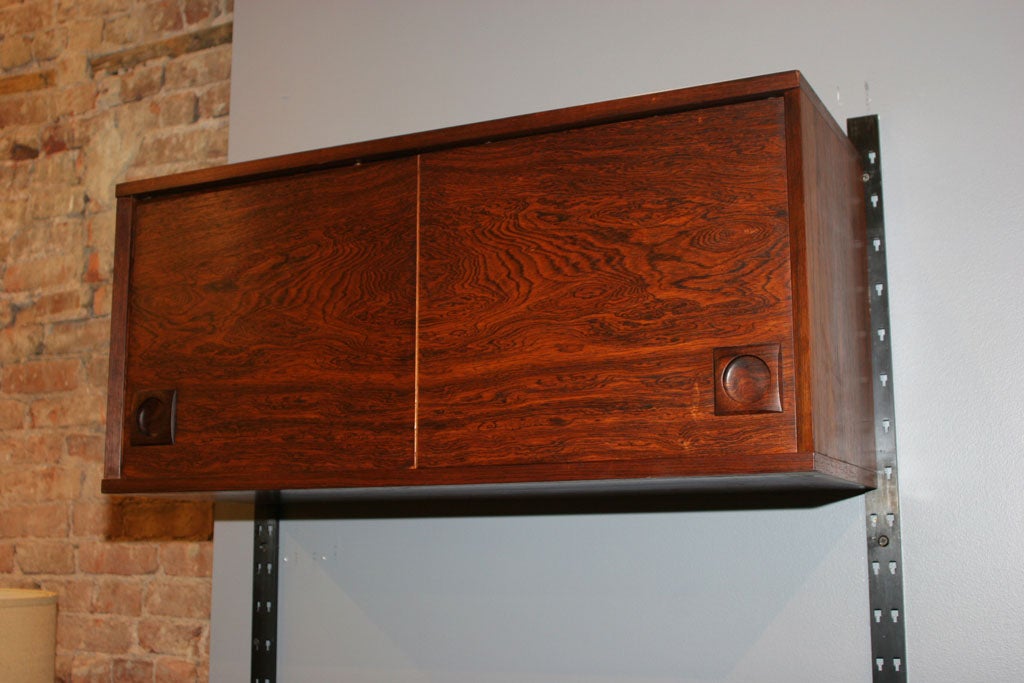 Danish Modern 3-Section Rosewood Wall Unit 1