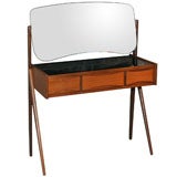 Small Teak Danish Modern Vanity