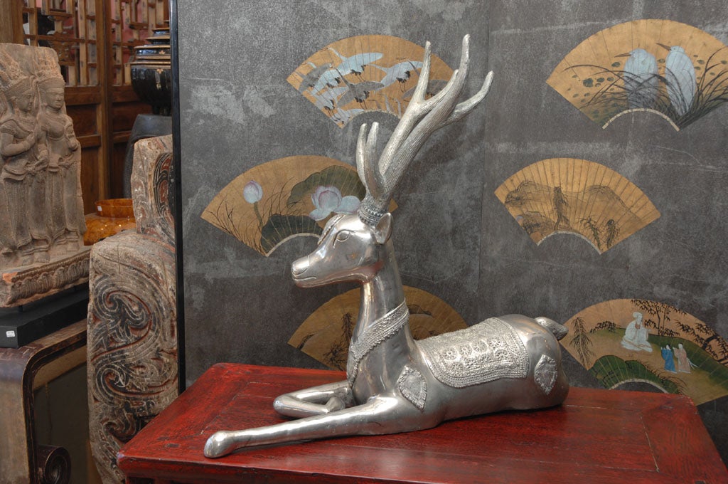 20th Century Thai Silver Deer