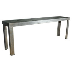 Riveted Steel Console Table