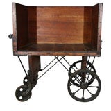Antique Wooden Factory Cart
