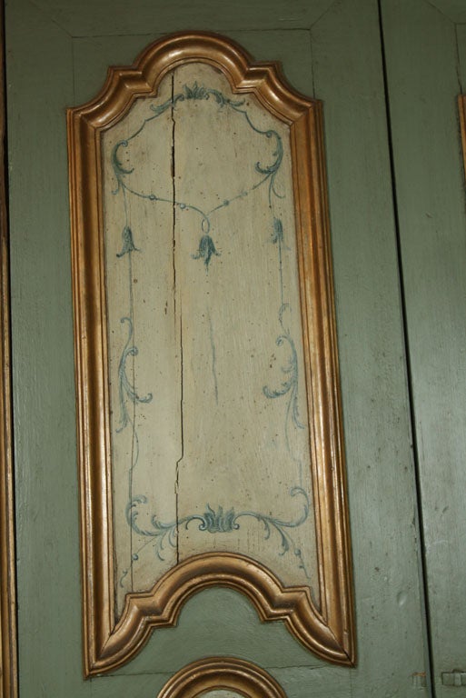 Wood Venetian Painted Door For Sale