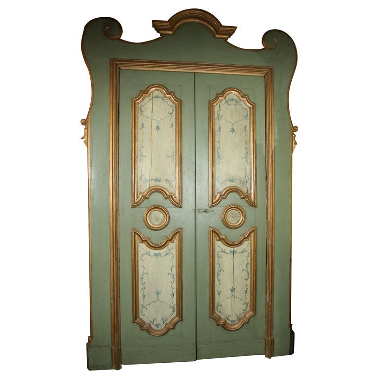 Venetian Painted Door For Sale