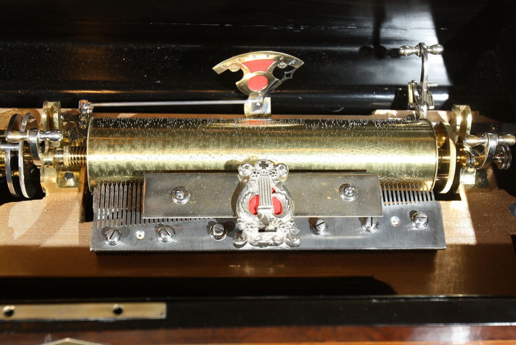 Cylinder Musical Box by MJ. Paillard & Co For Sale 2