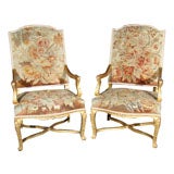 Pair Regence Style Armchairs
