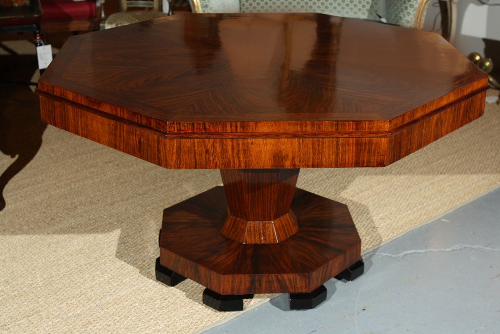 Art Deco Octagonal Center Table