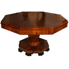 Art Deco Octagonal Center Table