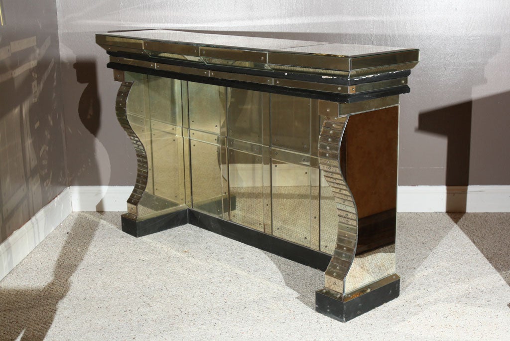 French Mirrored Console