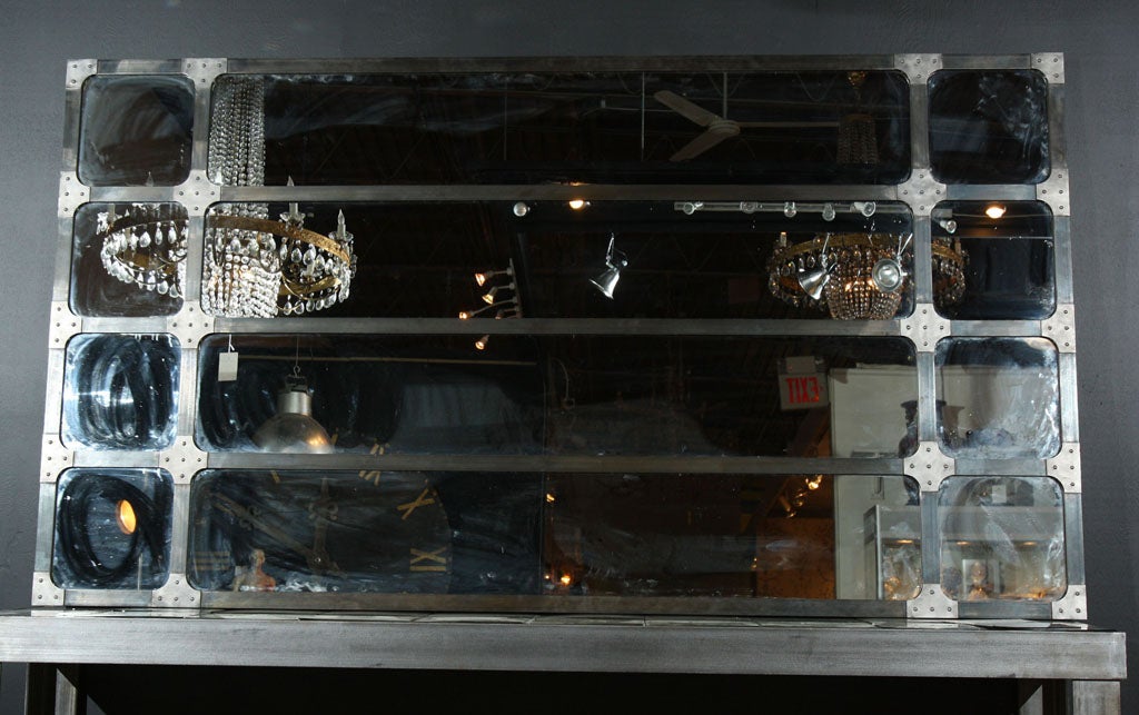 Riveted Steel Mirror