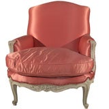 Vintage Louis XV Jansen Style Bergere Club Chair
