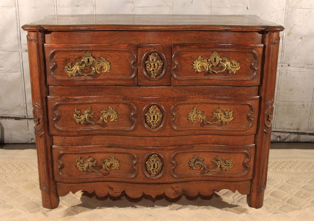 Louis XV Oak Provincial Commode