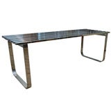 Chrome Slat Bench