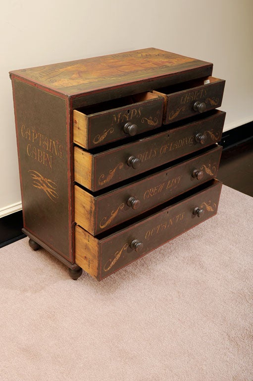 Ship Captain's Style Chest at 1stDibs